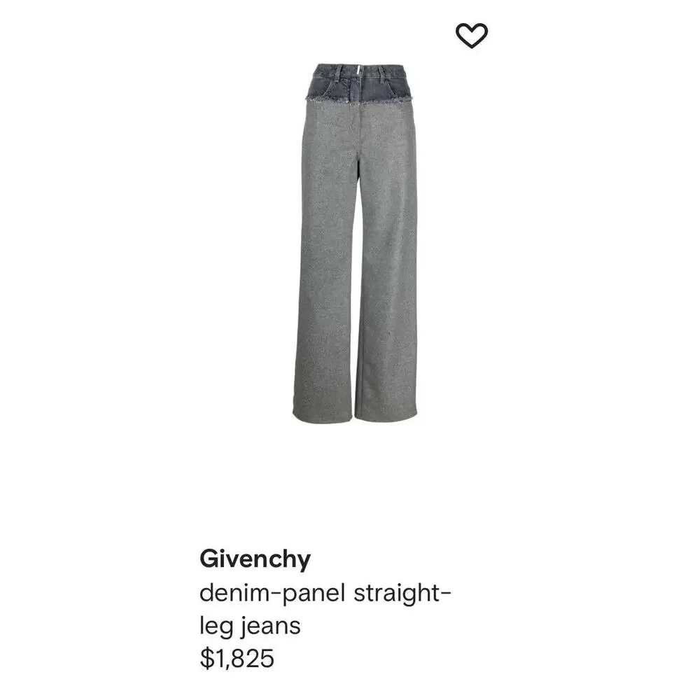 $1,820 hybrid paneled denim/wool trouser - Picture 2 of 7